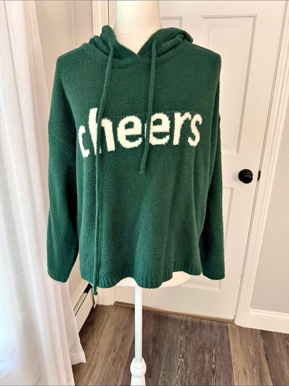 SIX/FIFTY Fleece Hoodie in Green Size Large Like New